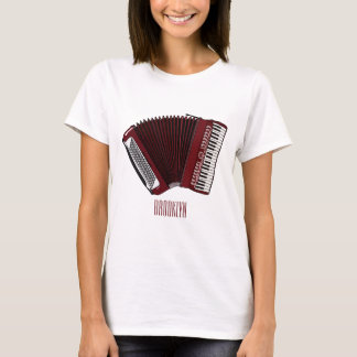 Beskrivning av dragspelets tecknad t shirt