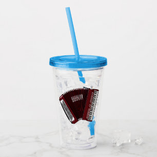 Beskrivning av dragspelets tecknad take away mugg