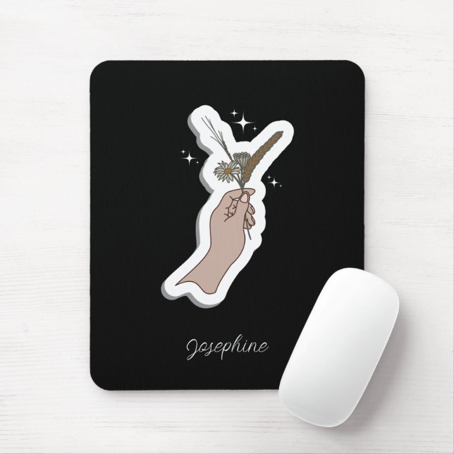 Beskrivning av natur och enkelhet musmatta (Med mus)