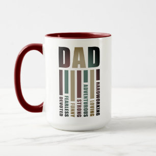 Beskrivning av personlig Fars dag "PAPPA" Mugg