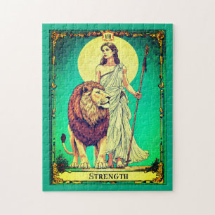 Beskrivning av Tarot Card, styrka Pussel
