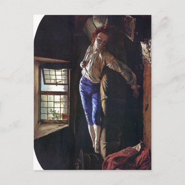 Beskrivning Beskrivning av Chattertons död Vykort (Framsida)