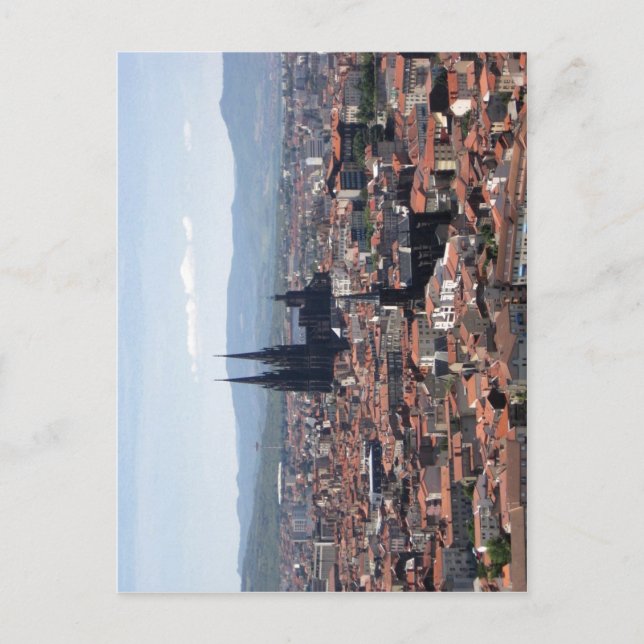Beskrivning Clermont-Ferrand från Montjuzet P Vykort (Framsida)