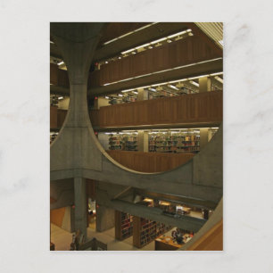 Beskrivning Exeter Bibliotek. Exeter, New Hampshir Vykort