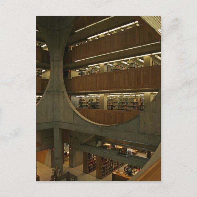 Beskrivning Exeter Bibliotek. Exeter, New Hampshir Vykort (Framsida)