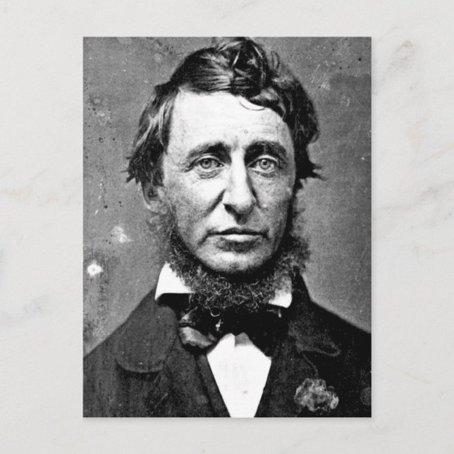 Beskrivning Henry David Thoreau (1817-1862) i Jun Vykort (Framsida)