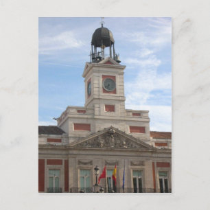 Beskrivning Madrid Spanien, Puerto del Sol origina Vykort
