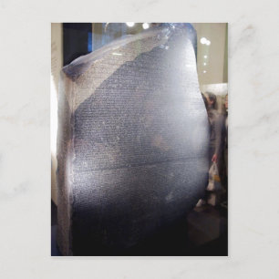 Beskrivning: Rosetta Stone British Museum Sour Vykort