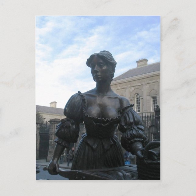 Beskrivning Statue de Molly Malone Molly Malone st Vykort (Framsida)