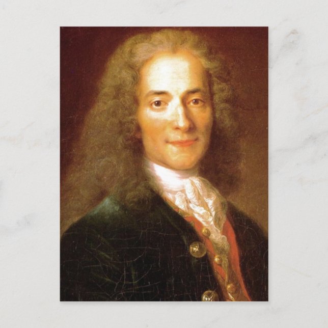 Beskrivning Voltaire en 1718 . Porträtt i Voltair Vykort (Framsida)