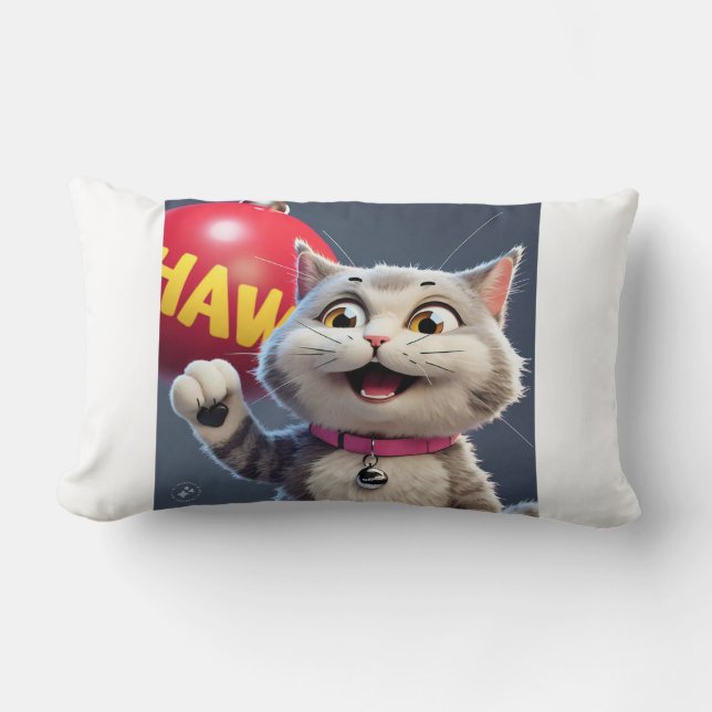 Beskrivningsvarianter:* - "Fullt Cute" - Lumbarkudde (Framsida)