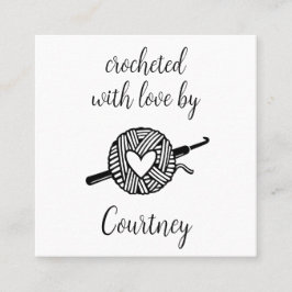 Beskurna med Kärlek Fyrkantigt Visitkort