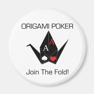 Beskyddande/magnet för Origami pokerkort! Magnet