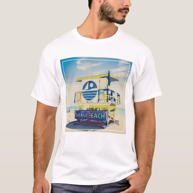 Beskyddare Torn| South Beach, Miami, Fl T Shirt (Framsida)