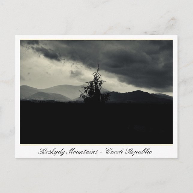 Beskydy berget, Lysa Hora, Morava Tjeckien Vykort (Framsida)