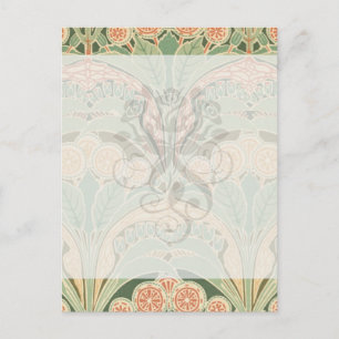 besläktad trädgårdskonst art nouveau vykort