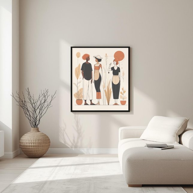 Besläktade andar | Samtidskonst Abstrakt Kvinnlig  Poster (Skapare uppladdad)
