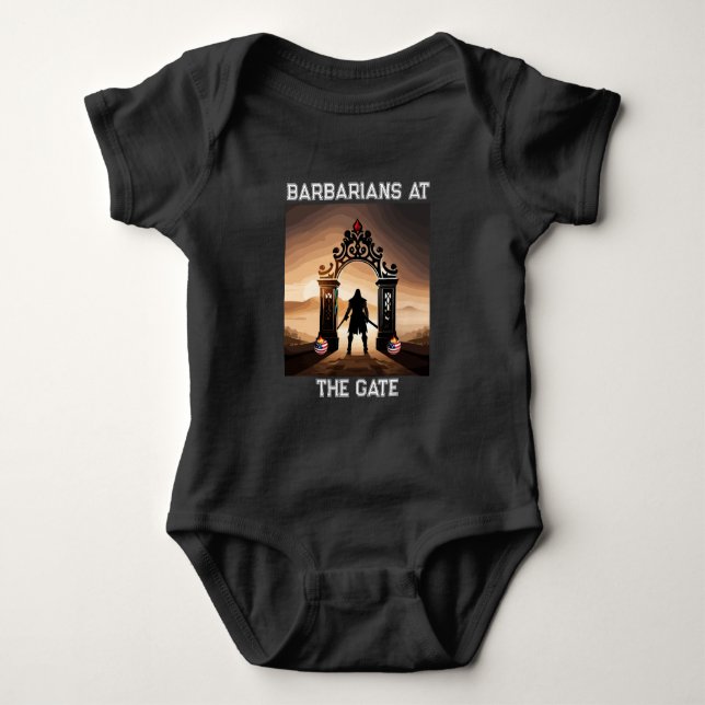 Besläktaren: Barbarer i Grind i Amerika T Shirt (Framsida)