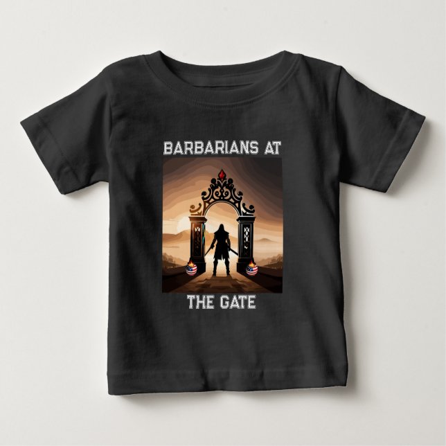 Besläktaren: Barbarer i Grind i Amerika T Shirt (Framsida)