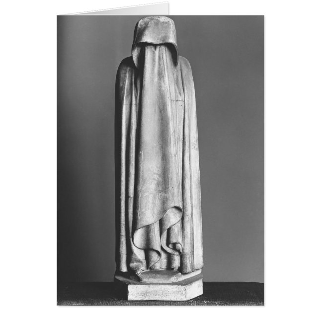 Beslöjad sörjande hälsningskort (Framsidan)