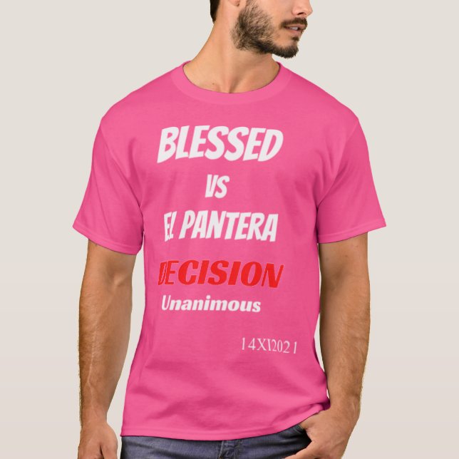 Beslut av Mma Blsed El Pantera T Shirt (Framsida)