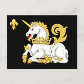 Beslut om Unicorn Flagga Postcard Vykort