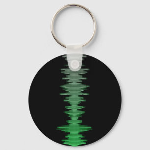 Beslutbels Ljud Wave-Grönt Nyckelring
