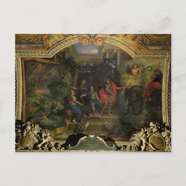 Beslutet att göra Krig på nederländska Vykort (Framsida)