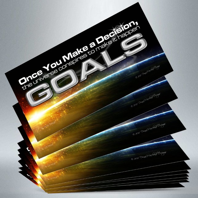 Beslutets målkort visitkort (Goals Coaching business cards)
