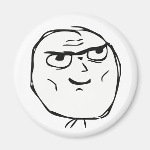 Beslutsam grabb Meme - magnet