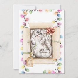 Besnåla Cat-julkort 2 Julkort