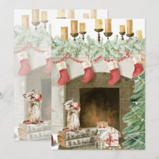 Besnåla Cat-julkort 4 Julkort