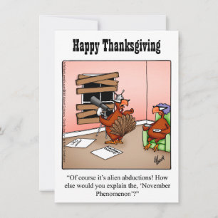 Besnåla inbjudningar till Humor i Thanksgiving