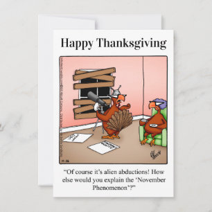 Besnåla inbjudningar till Humor i Thanksgiving