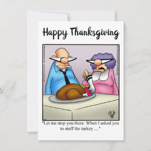 Besnåla inbjudningar till Humor i Thanksgiving