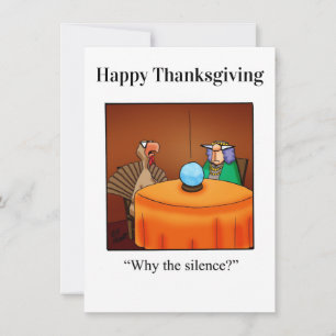 Besnåla inbjudningar till Humor i Thanksgiving