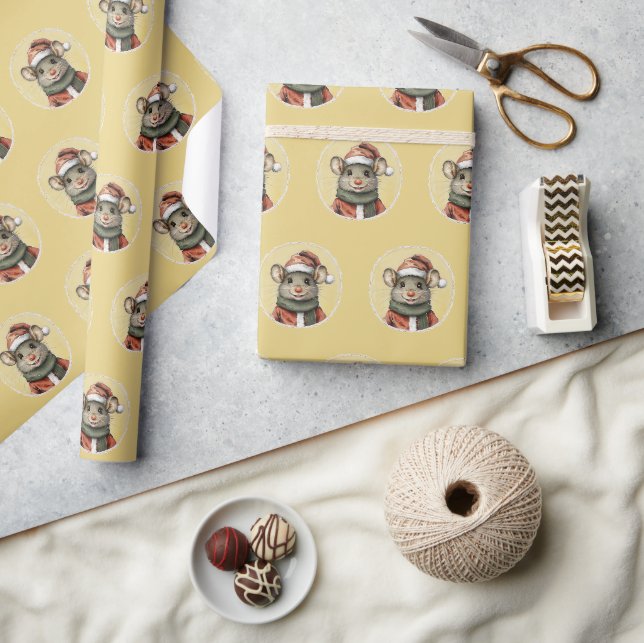 Besnåla julfavoriter - mus 1 presentpapper (Hantverk)