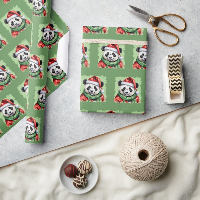 Besnåla julfavoriter - Panda 1 Presentpapper (Hantverk)