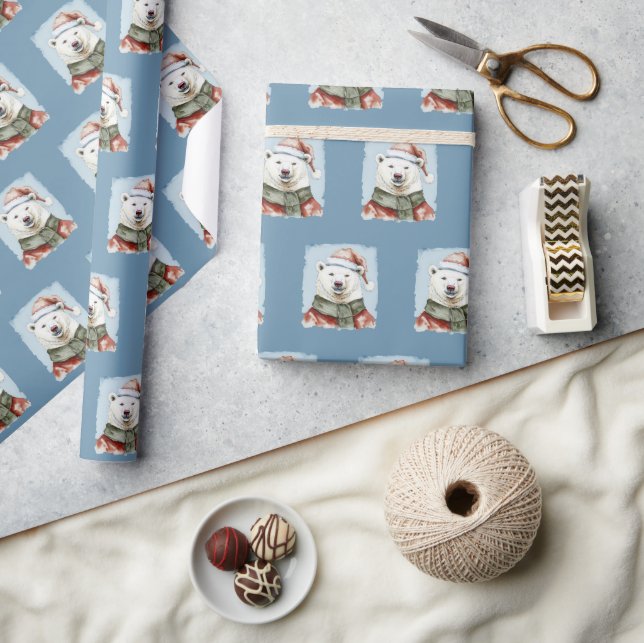 Besnåla julfavoriter - Polar Bear 1 Presentpapper (Hantverk)