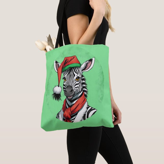 Besnåla julfavoriter - Zebra 1 Tygkasse (Närbild)