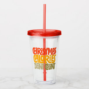 Besnåla julkalorier Räkna inte design Take Away Mugg