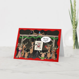 Besnåla julkort   Rudolph Reindeer Games Helgkort