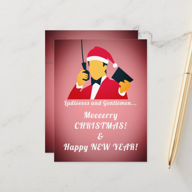 Besnåla semesterhälsningar vykort (Fram/Back In Situ)