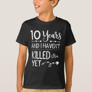 Besnåla tioårsdagen Bröllop 10 år Giftermål T Shirt