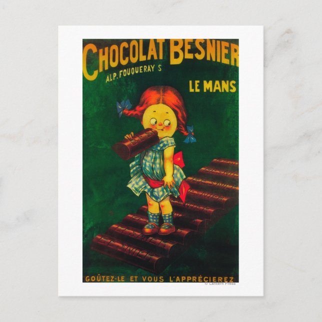 Besnier Chocolate Promoted Poster Vykort (Framsida)