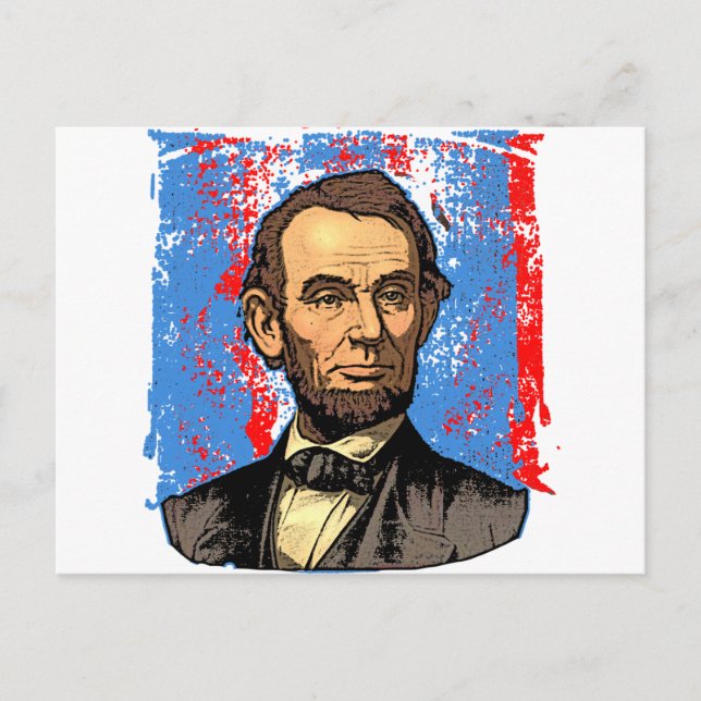 BeSnyn Abraham Lincoln Porträtt Vykort (Framsida)
