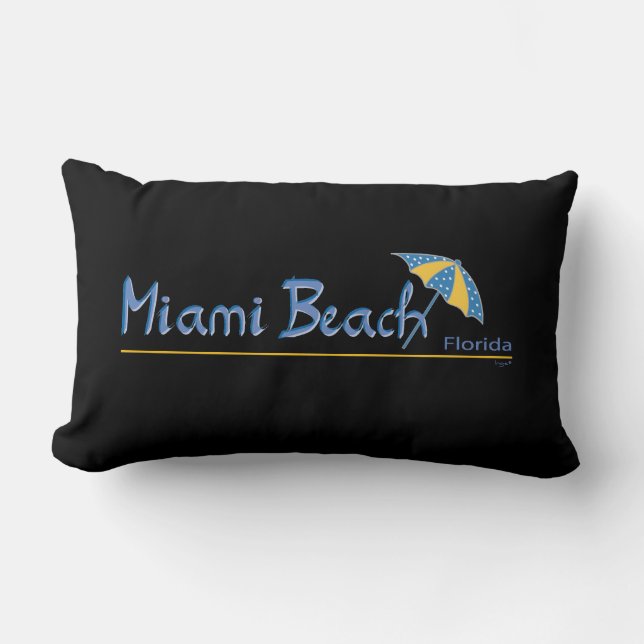 BeSnyn Miami Florida med Umbrella Lumbarkudde (Framsida)