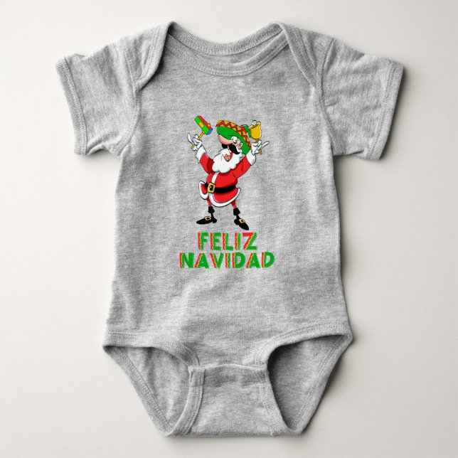Besnyt Feliz Navidad Mexiko jul T Shirt (Framsida)