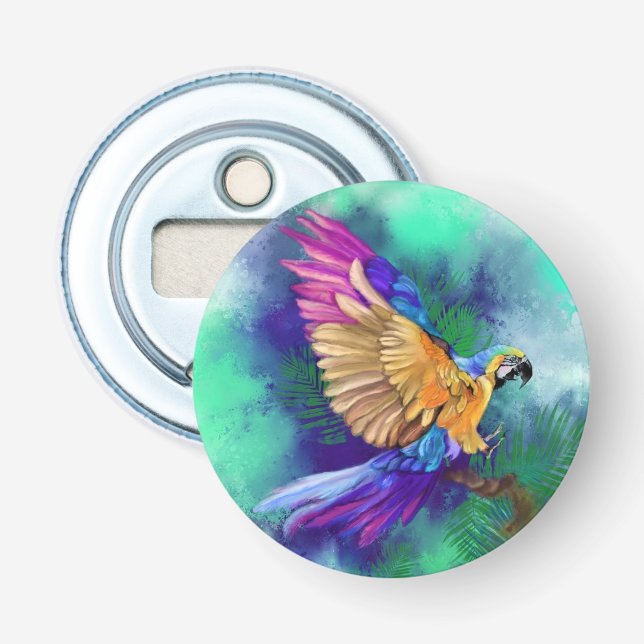 BeSnyt Parrot Flaska-öppnare Flasköppnare (Framsidan)