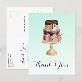 BeSnyval Glam Party Cake Tack Vykort